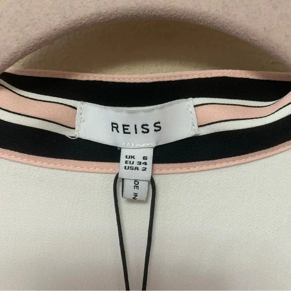 Reiss Calla Color Blocked Blouse Size 2 NWT - Picture 13 of 15